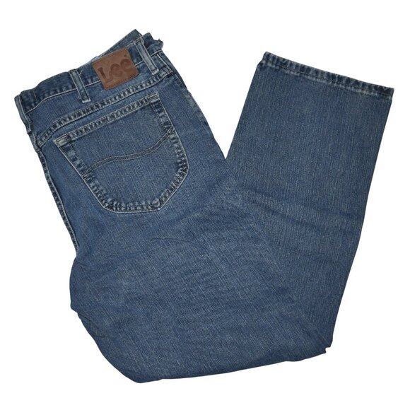 LEE Men's Classic Fit Jeans Dark Wash Denim Size 40x30 Vintage - Picture 10 of 10